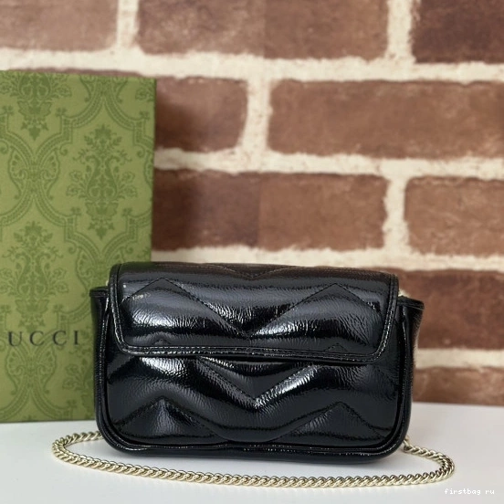 First bag ru Gucci bag-16.5*10*5cm belt Marmont GG 0812